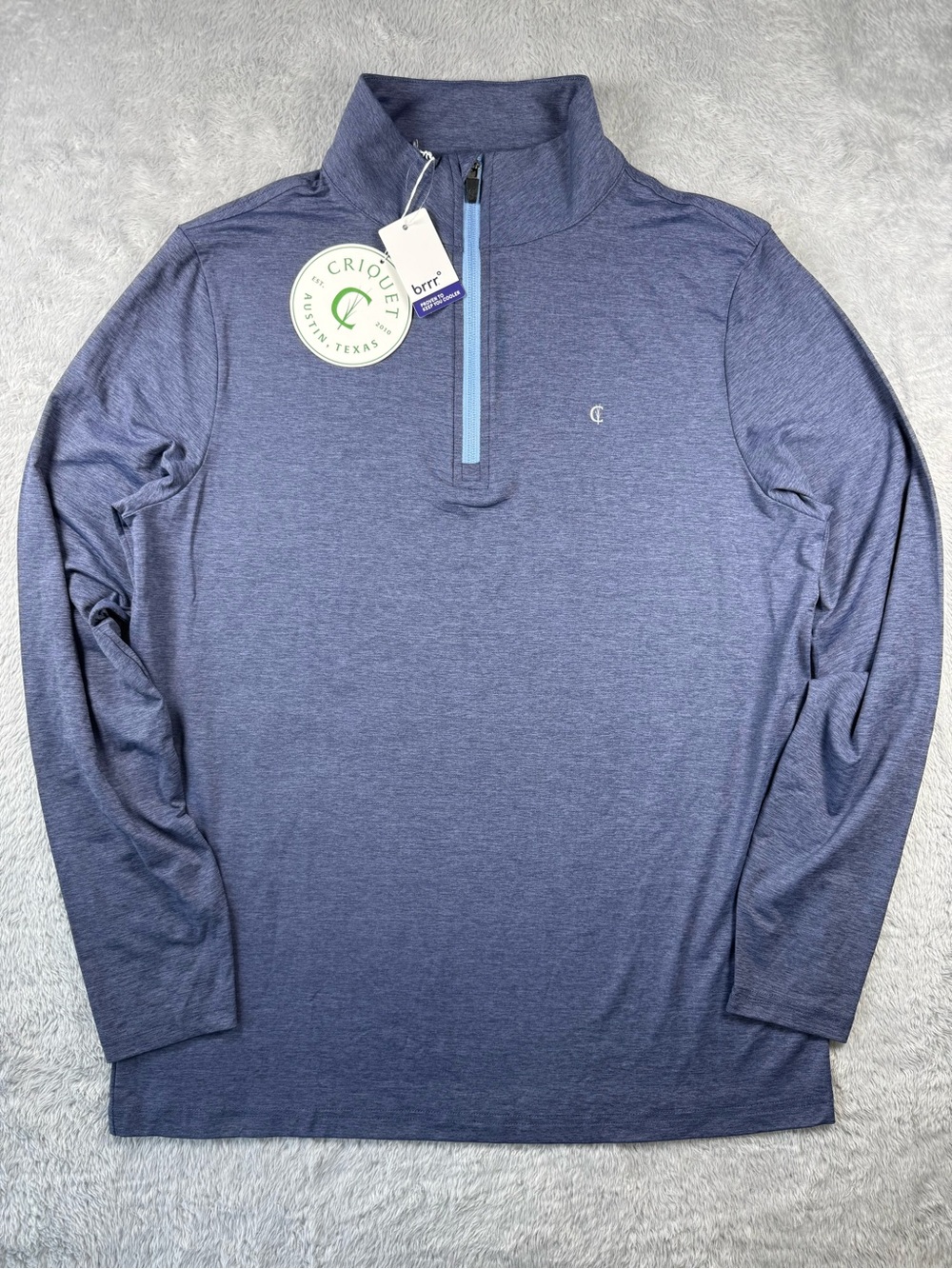 NWT Criquet Brrr Cooling Performance Quarter Zip Pullover Men M